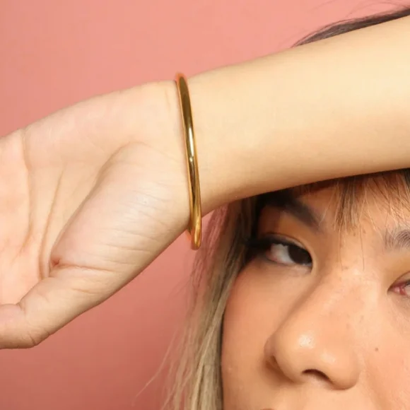 Cali Tiger 18k gold plated Pablo cuff bangle - Picture 3 of 6